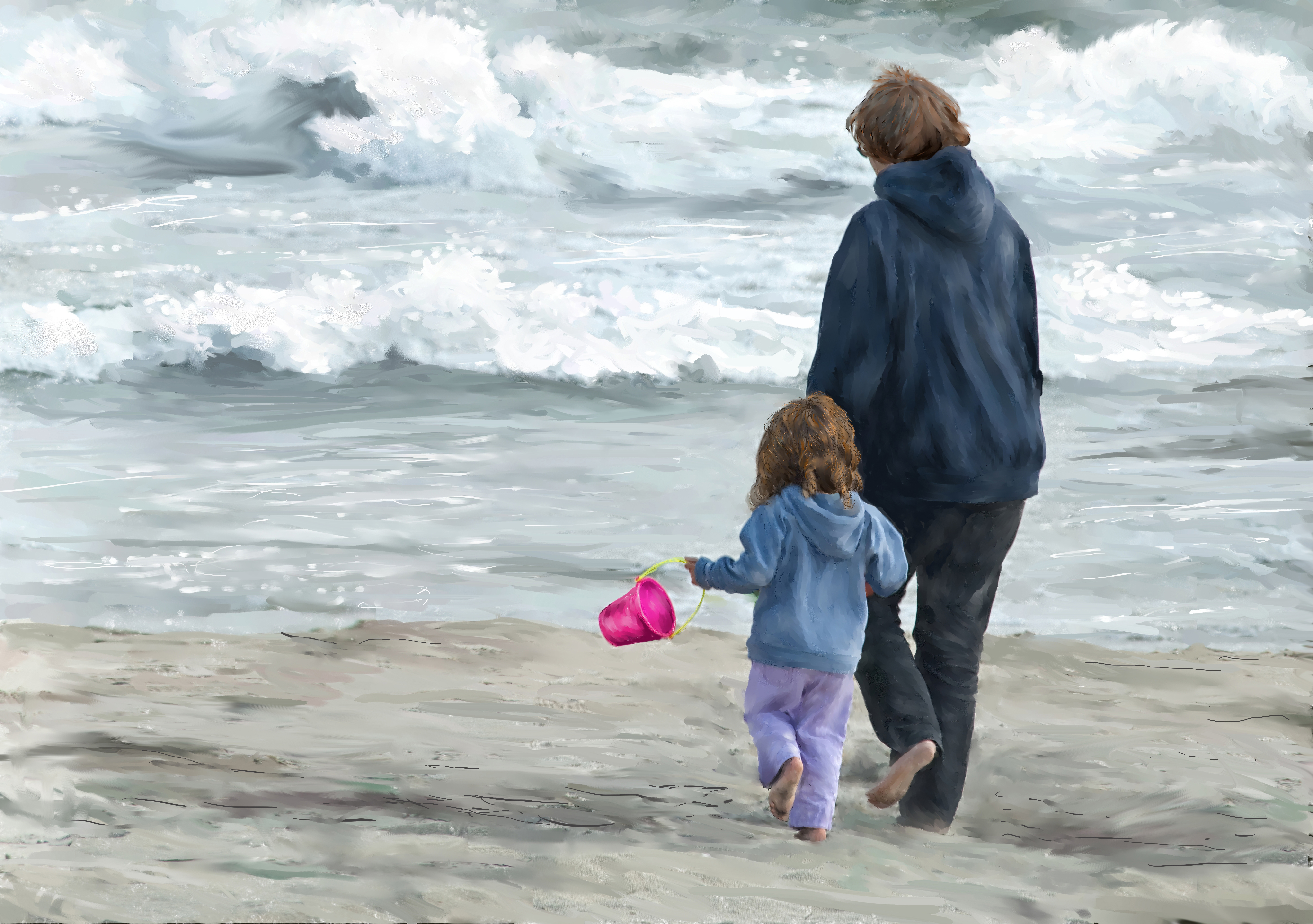 beachwalkpainted beachwalkpainted